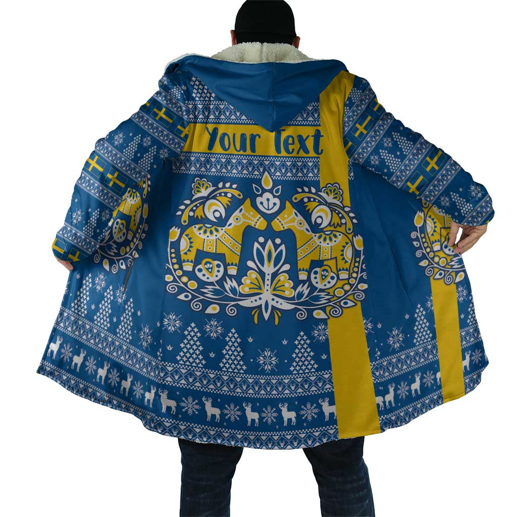 Sweden Christmas Personalized Cloak Dala Horse God Jul - Wonder Print Shop