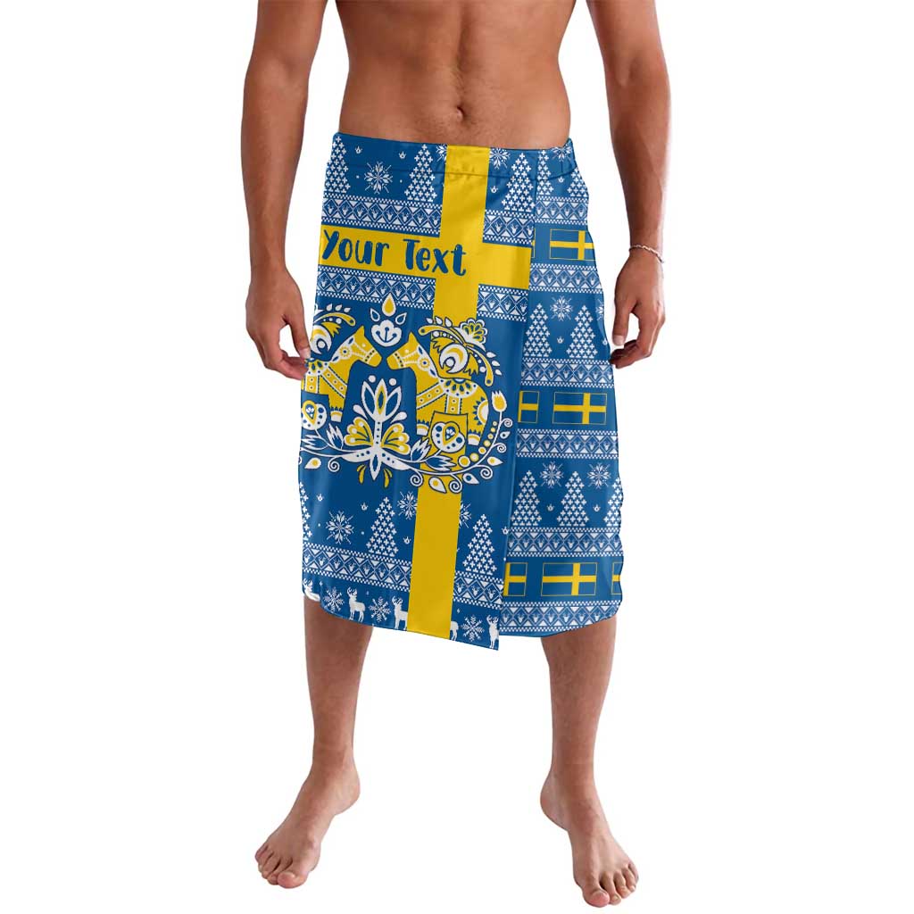 Sweden Christmas Personalized Lavalava Dala Horse God Jul - Wonder Print Shop
