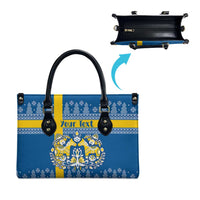 Sweden Christmas Personalized Leather Bag Dala Horse God Jul - Wonder Print Shop
