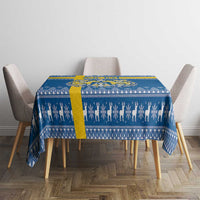 Sweden Christmas Personalized Tablecloth Dala Horse God Jul - Wonder Print Shop