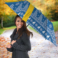 Sweden Christmas Personalized Umbrella Dala Horse God Jul - Wonder Print Shop