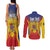 Personalized Romania Unification Day Couples Matching Tank Maxi Dress and Long Sleeve Button Shirt Ziua Marii Uniri Since 1918 Dynamic Style - Wonder Print Shop