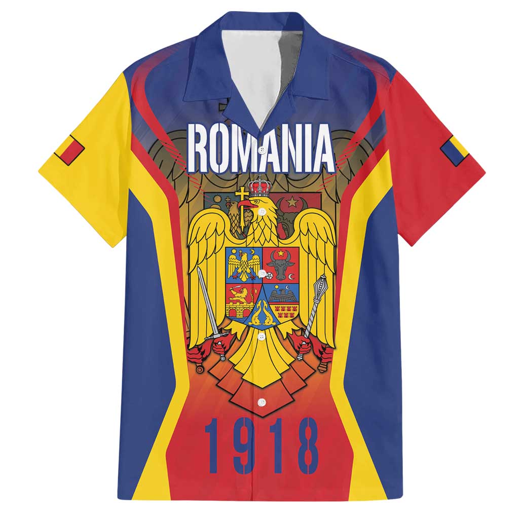 Personalized Romania Unification Day Hawaiian Shirt Ziua Marii Uniri Since 1918 Dynamic Style - Wonder Print Shop