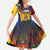 Personalized Romania Unification Day Kid Short Sleeve Dress Ziua Marii Uniri Since 1918 Dynamic Style - Wonder Print Shop