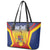 Personalized Romania Unification Day Leather Tote Bag Ziua Marii Uniri Since 1918 Dynamic Style - Wonder Print Shop