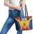 Personalized Romania Unification Day Leather Tote Bag Ziua Marii Uniri Since 1918 Dynamic Style - Wonder Print Shop