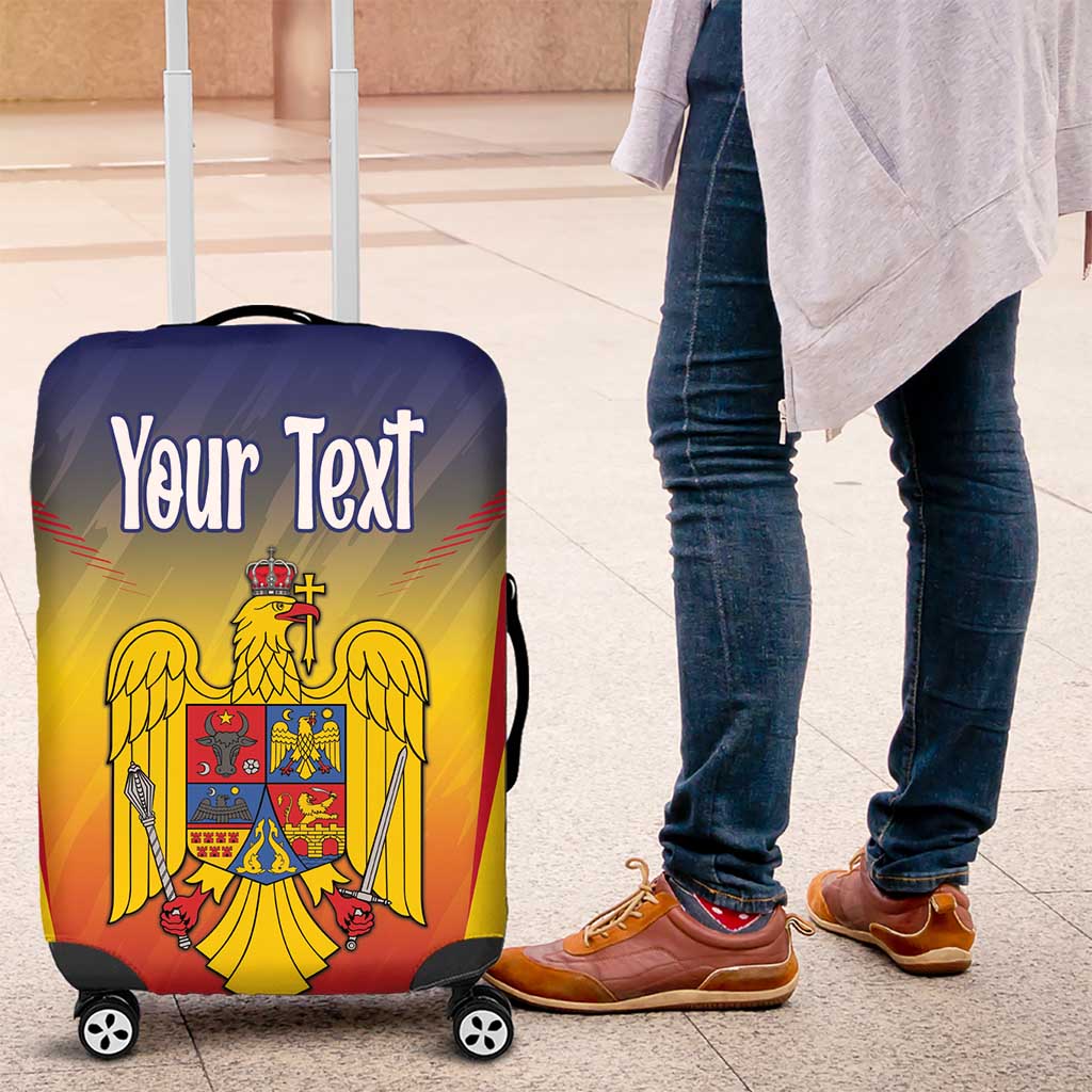 Personalized Romania Unification Day Luggage Cover Ziua Marii Uniri Since 1918 Dynamic Style - Wonder Print Shop