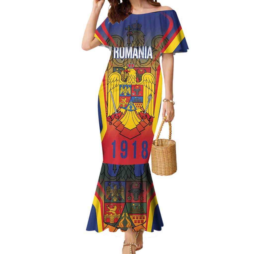 Personalized Romania Unification Day Mermaid Dress Ziua Marii Uniri Since 1918 Dynamic Style - Wonder Print Shop