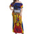 Personalized Romania Unification Day Off Shoulder Maxi Dress Ziua Marii Uniri Since 1918 Dynamic Style - Wonder Print Shop