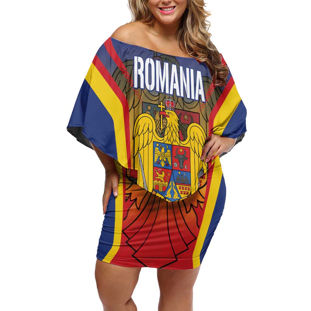 Personalized Romania Unification Day Off Shoulder Short Dress Ziua Marii Uniri Since 1918 Dynamic Style - Wonder Print Shop