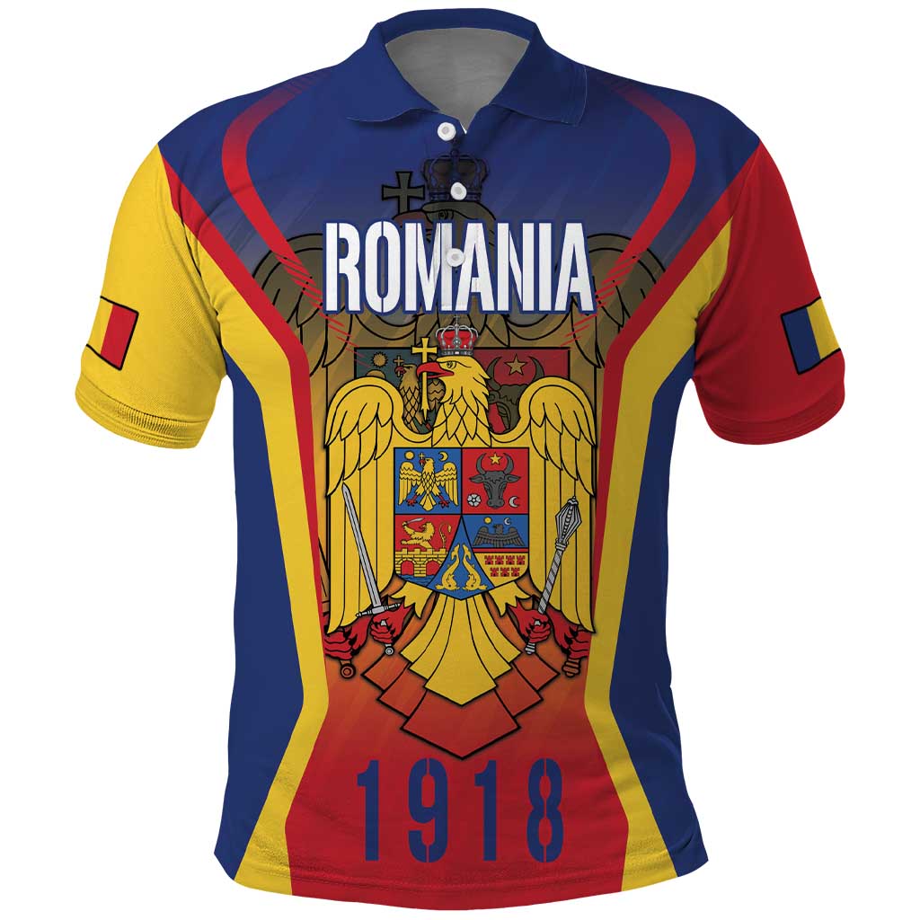 Personalized Romania Unification Day Polo Shirt Ziua Marii Uniri Since 1918 Dynamic Style - Wonder Print Shop