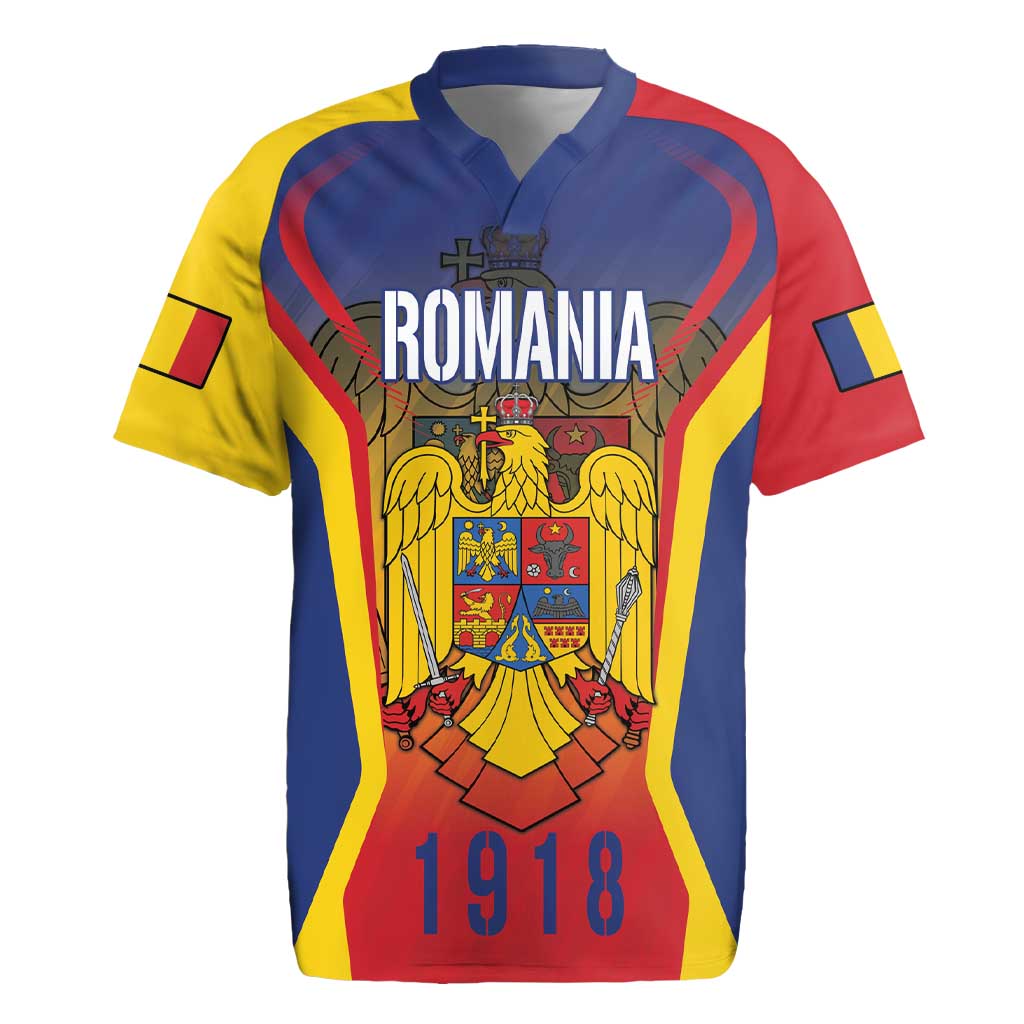 Personalized Romania Unification Day Rugby Jersey Ziua Marii Uniri Since 1918 Dynamic Style - Wonder Print Shop