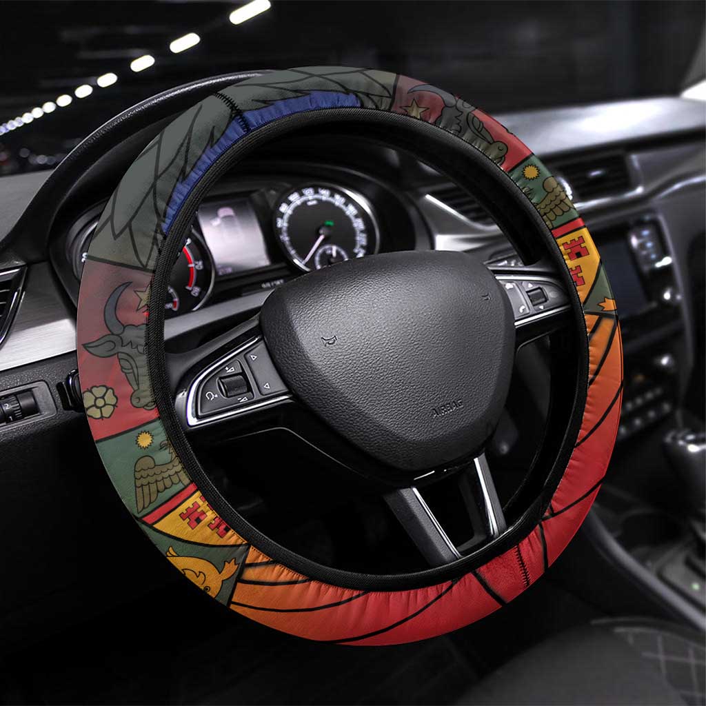 Romania Unification Day Steering Wheel Cover Ziua Marii Uniri Since 1918 Dynamic Style - Wonder Print Shop