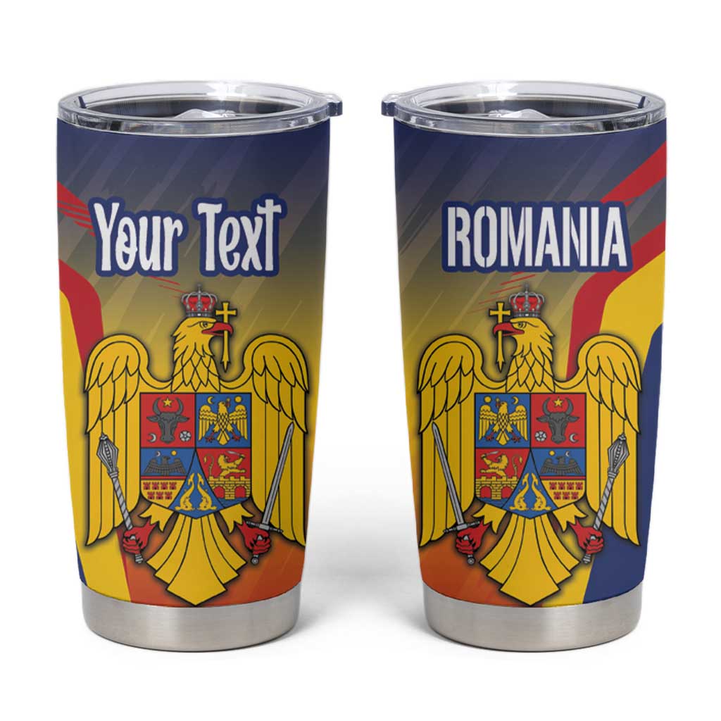 Personalized Romania Unification Day Tumbler Cup Ziua Marii Uniri Since 1918 Dynamic Style - Wonder Print Shop