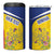 Personalized Romania Great White Pelican 4 in 1 Can Cooler Tumbler With Rosa Canina - Wonder Print Shop