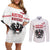 Custom Austria Football Couples Matching Off Shoulder Short Dress and Long Sleeve Button Shirt Das Team Go Champions