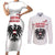 Custom Austria Football Couples Matching Short Sleeve Bodycon Dress and Long Sleeve Button Shirt Das Team Go Champions