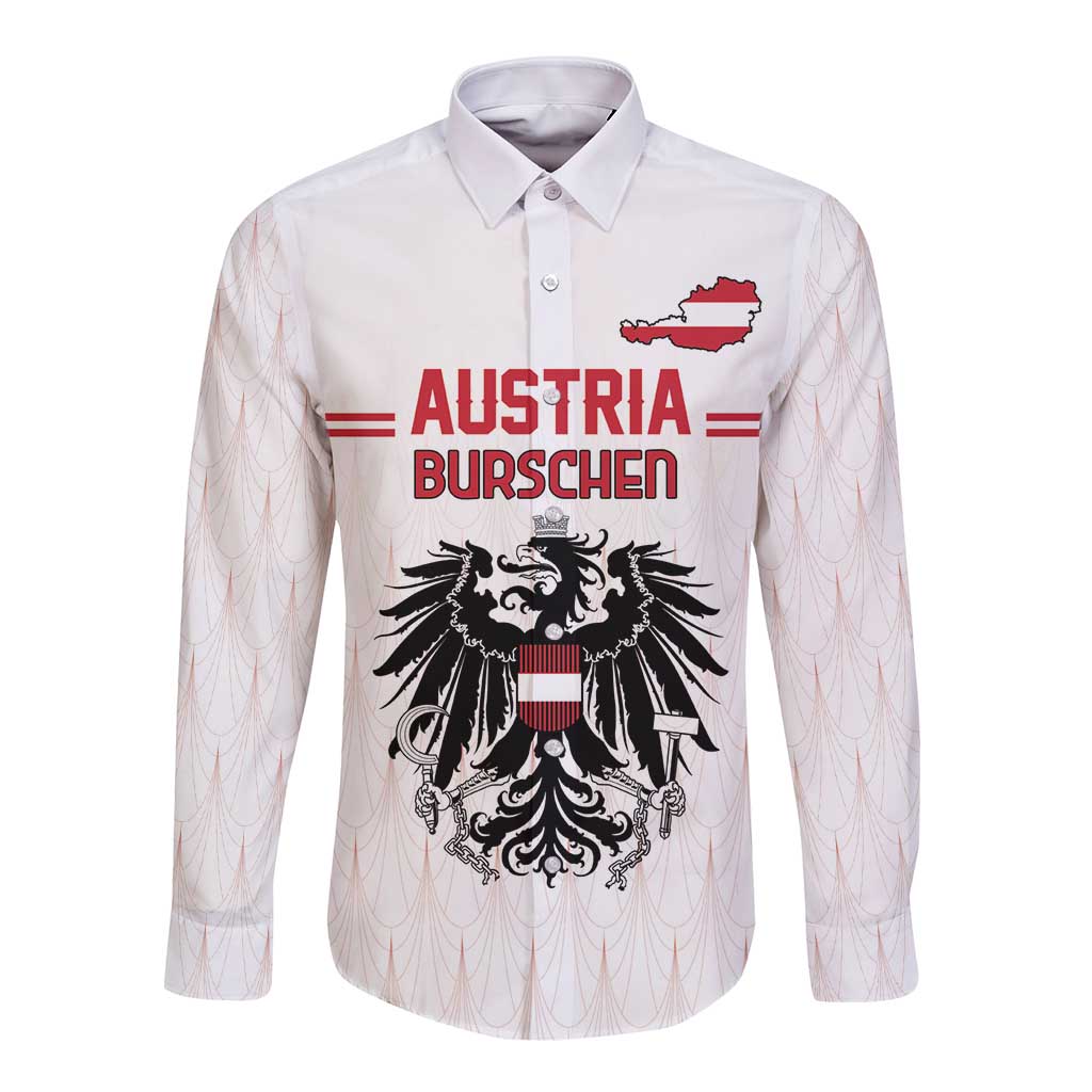 Custom Austria Football Long Sleeve Button Shirt Das Team Go Champions