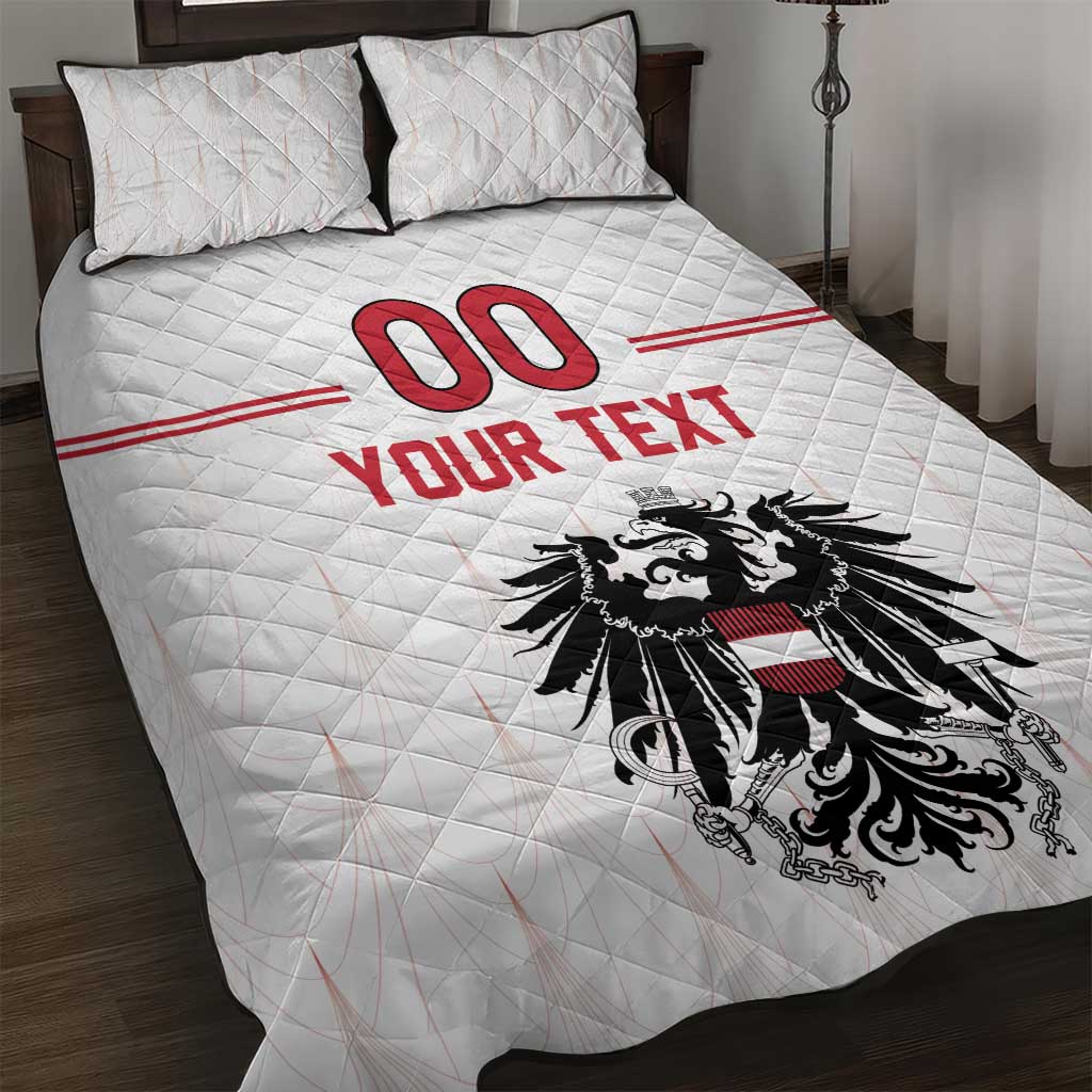 Custom Austria Football Quilt Bed Set Das Team Go Champions