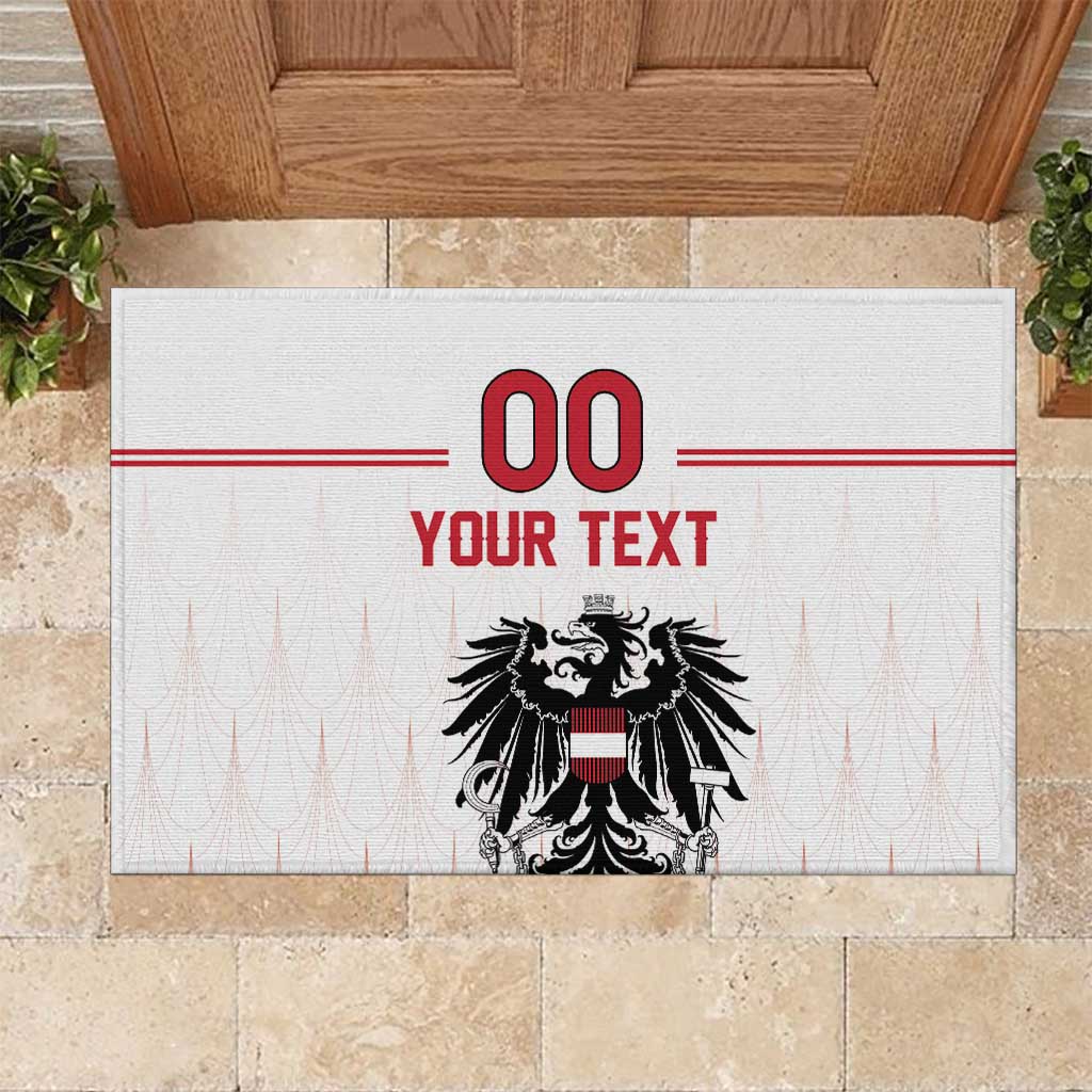 Custom Austria Football Rubber Doormat Das Team Go Champions