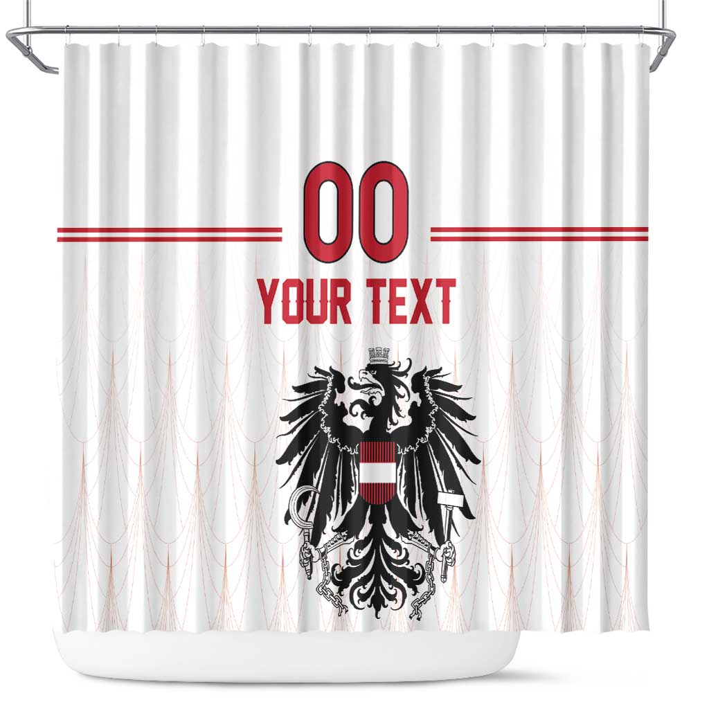 Custom Austria Football Shower Curtain Das Team Go Champions