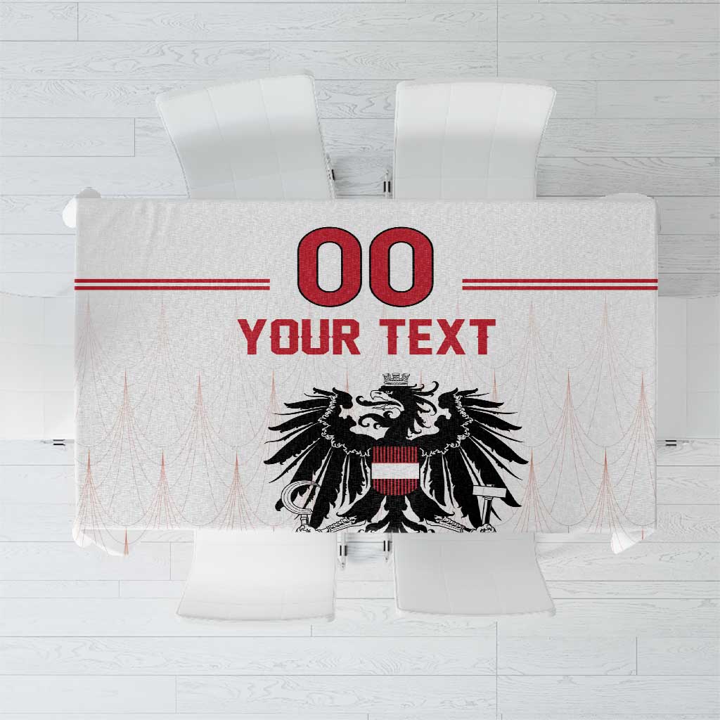 Custom Austria Football Tablecloth Das Team Go Champions