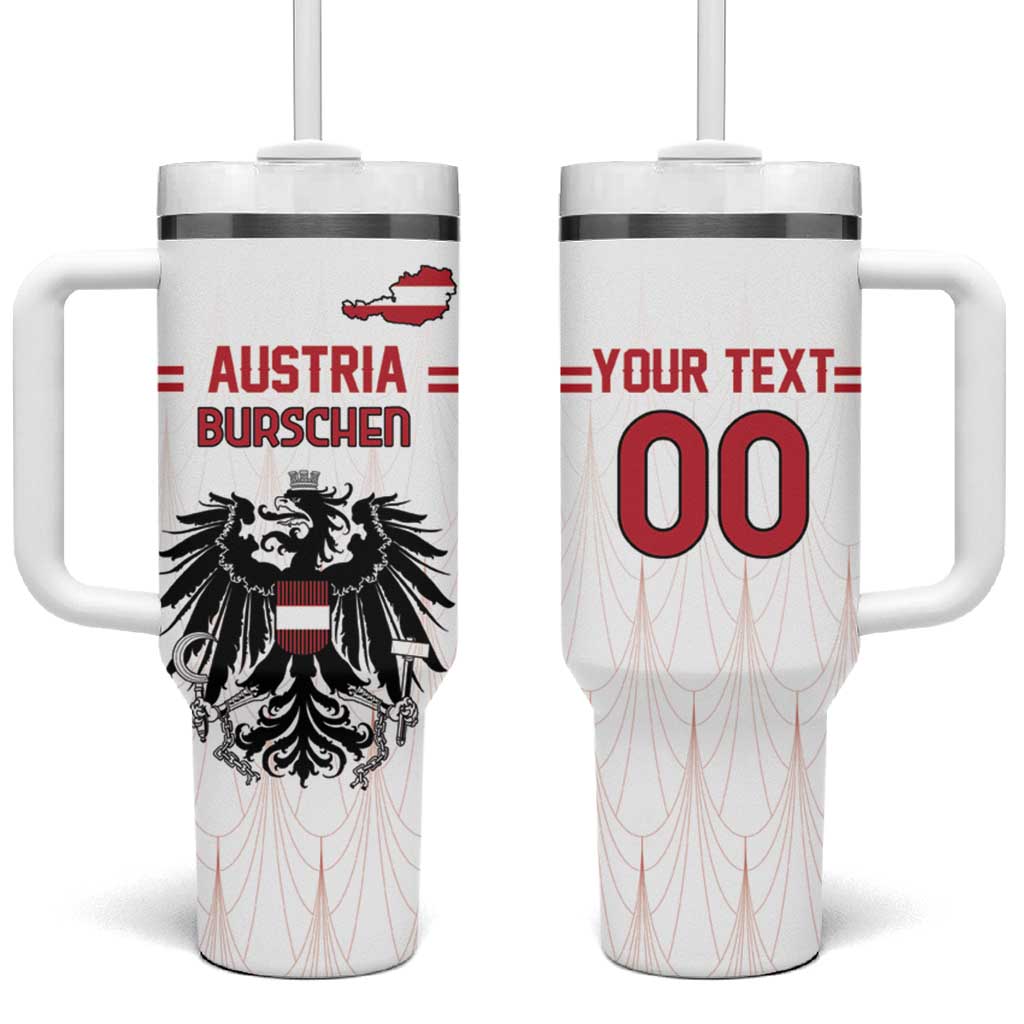 Custom Austria Football Tumbler With Handle Das Team Go Champions