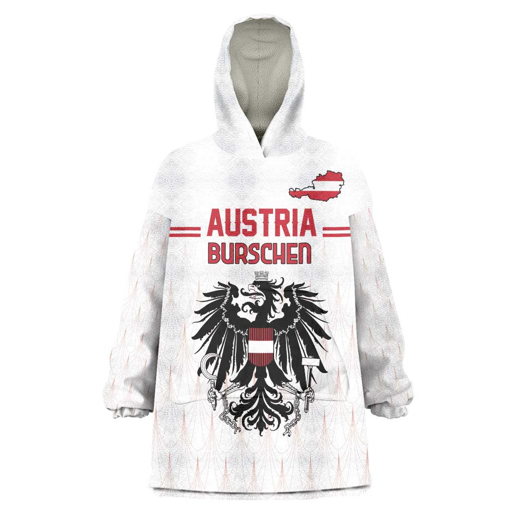 Custom Austria Football Wearable Blanket Hoodie Das Team Go Champions