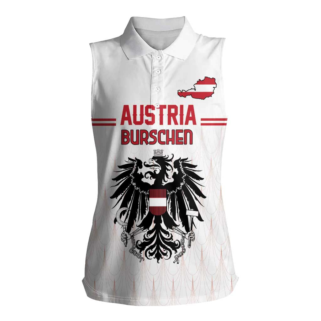 Custom Austria Football Women Sleeveless Polo Shirt Das Team Go Champions