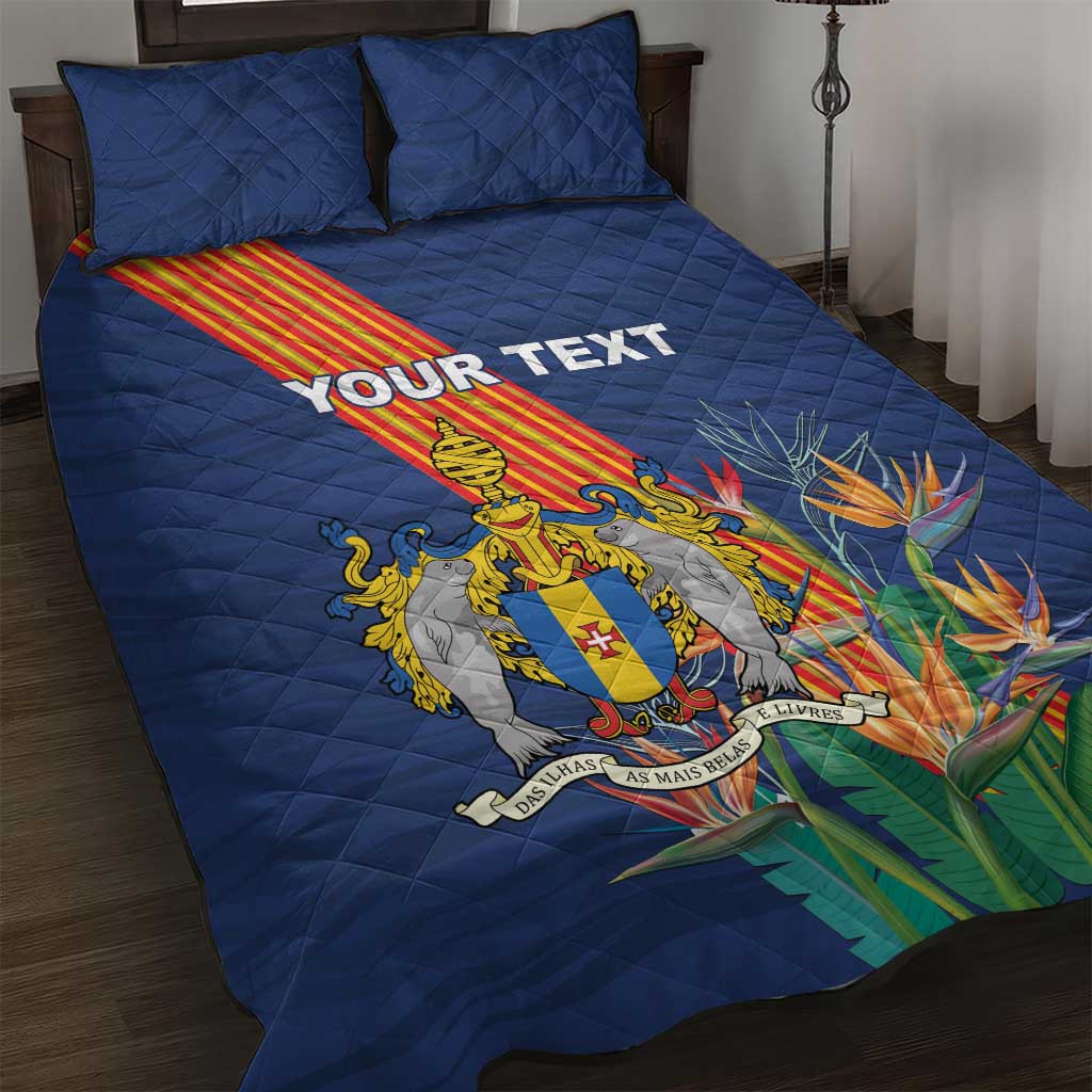 Personalized Madeira Quilt Bed Set Das Ilhas as Mais Belas e Livres