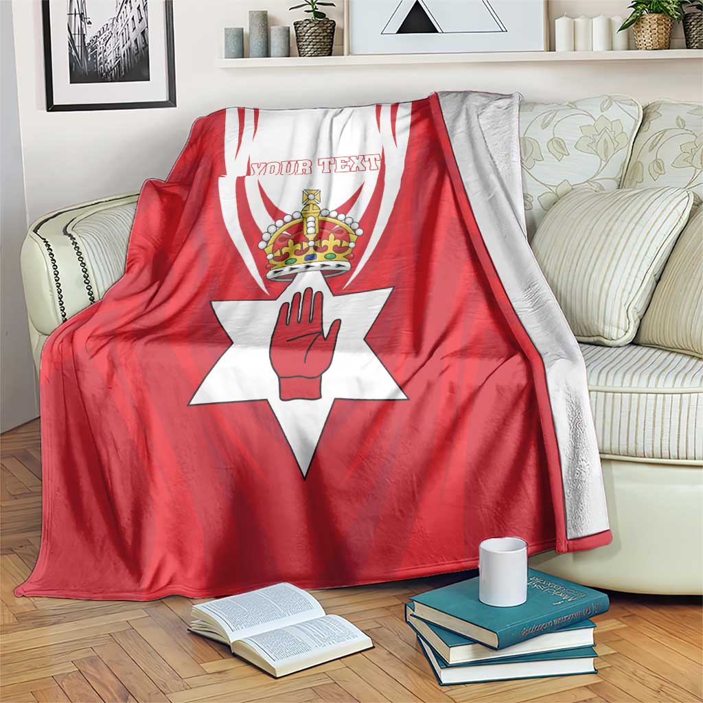Personalized Northern Ireland Blanket Coat Of Arms With Map
