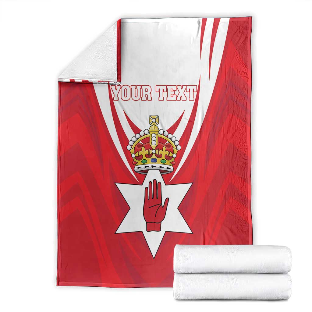 Personalized Northern Ireland Blanket Coat Of Arms With Map