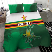 Zimbabwe Rugby Personalized Bedding Set Charging Sables Spirit