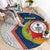 Cape Verde Round Carpet Verde Coat Of Arms And Pattern