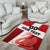 Custom Denmark Football Area Rug Mute Swan - Wonder Print Shop