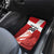 Custom Denmark Football Car Mats Mute Swan - Wonder Print Shop