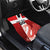 Custom Denmark Football Car Mats Mute Swan - Wonder Print Shop