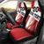 Custom Denmark Football Car Seat Cover Mute Swan - Wonder Print Shop