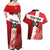 Custom Denmark Football Couples Matching Off Shoulder Maxi Dress and Hawaiian Shirt Mute Swan - Wonder Print Shop