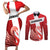 Custom Denmark Football Couples Matching Short Sleeve Bodycon Dress and Long Sleeve Button Shirt Mute Swan - Wonder Print Shop