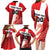 Custom Denmark Football Family Matching Long Sleeve Bodycon Dress and Hawaiian Shirt Mute Swan - Wonder Print Shop