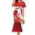 Custom Denmark Football Family Matching Mermaid Dress and Hawaiian Shirt Mute Swan - Wonder Print Shop