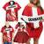 Custom Denmark Football Family Matching Off Shoulder Short Dress and Hawaiian Shirt Mute Swan - Wonder Print Shop