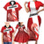 Custom Denmark Football Family Matching Short Sleeve Bodycon Dress and Hawaiian Shirt Mute Swan - Wonder Print Shop