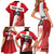 Custom Denmark Football Family Matching Short Sleeve Bodycon Dress and Hawaiian Shirt Mute Swan - Wonder Print Shop