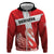 Custom Denmark Football Hoodie Mute Swan - Wonder Print Shop