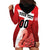 Custom Denmark Football Hoodie Dress Mute Swan - Wonder Print Shop