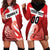 Custom Denmark Football Hoodie Dress Mute Swan - Wonder Print Shop