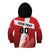 Custom Denmark Football Kid Hoodie Mute Swan - Wonder Print Shop