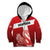 Custom Denmark Football Kid Hoodie Mute Swan - Wonder Print Shop